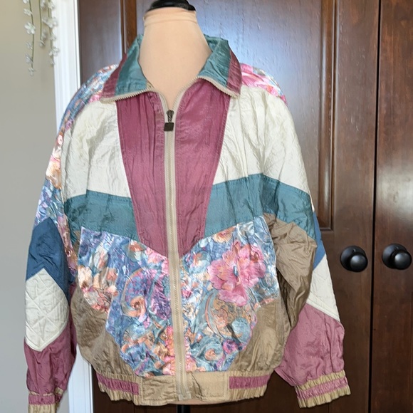 90’s Floral Spring Jacket Size Medium EUC - Picture 1 of 6